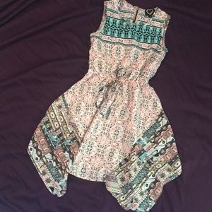 SALE 3 FOR $18- Printed Handkerchief Dress